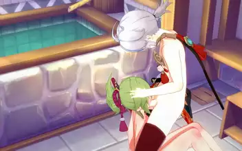 在线 Hung Guy Roughly Pleasures Hot Shemale's Cock Until