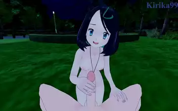 Sexy Seduction Woman Self-Pleasing with Sensitive Caresses for